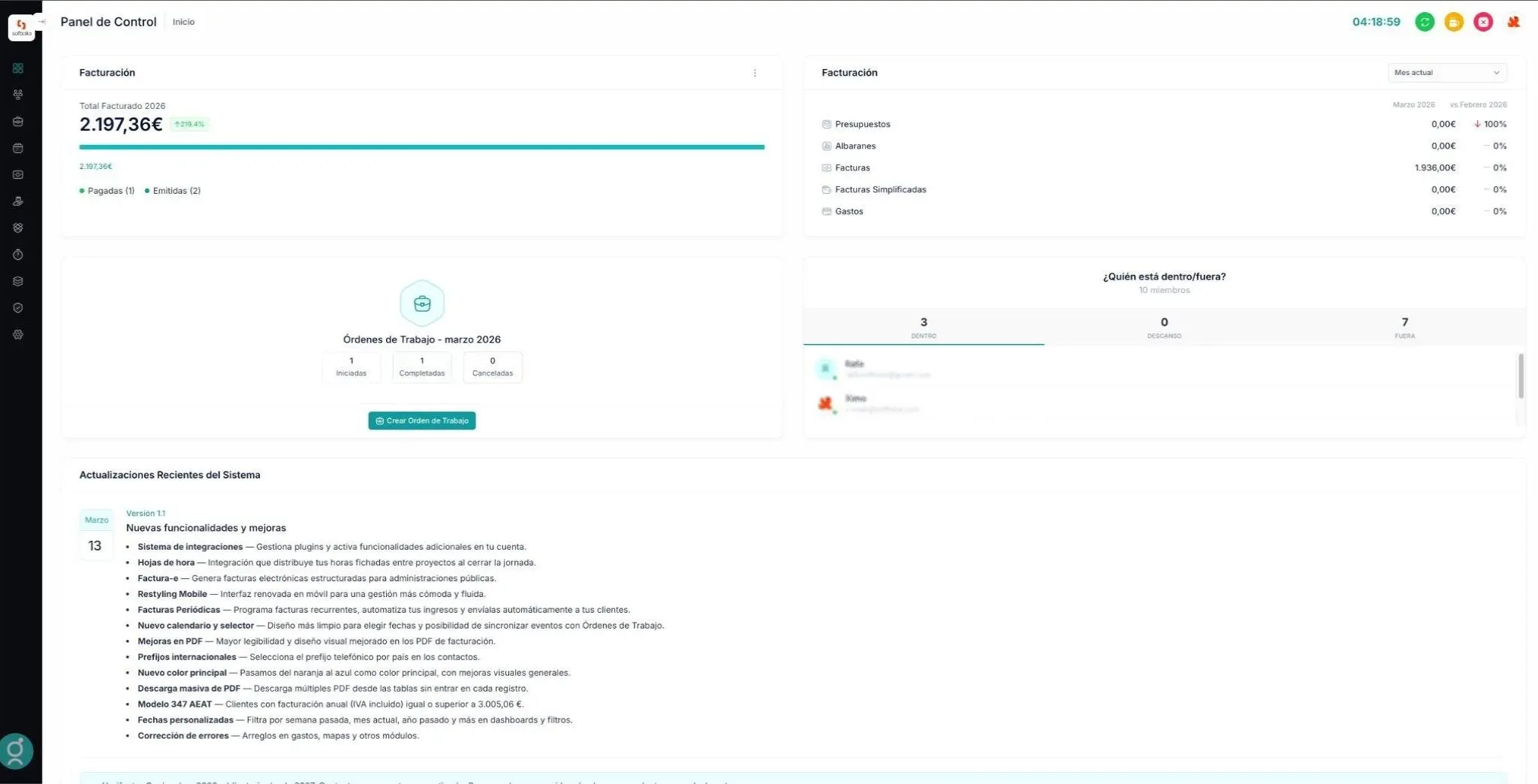 Captura software procesos y servicios
